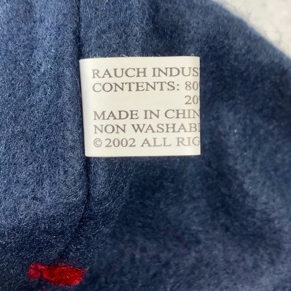 Christmas Stocking Snowman & Heart Dark Blue Gingham & Appliqué - Picture 6 of 9